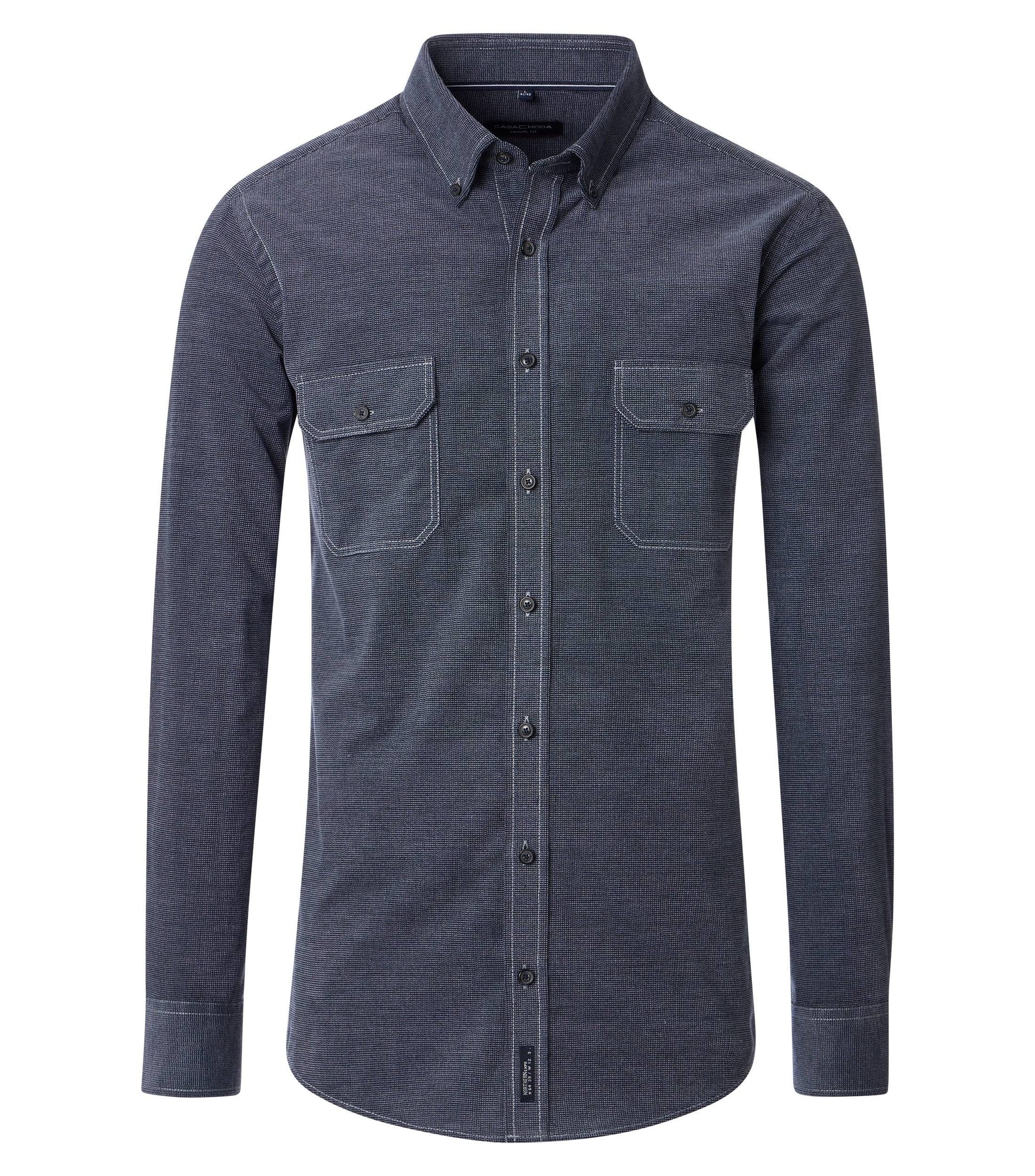 Casa Moda Herren Hemd blau