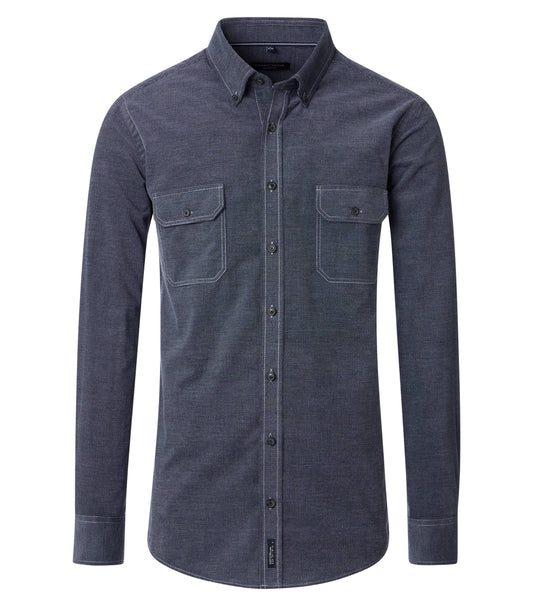 Casa Moda Herren Hemd blau