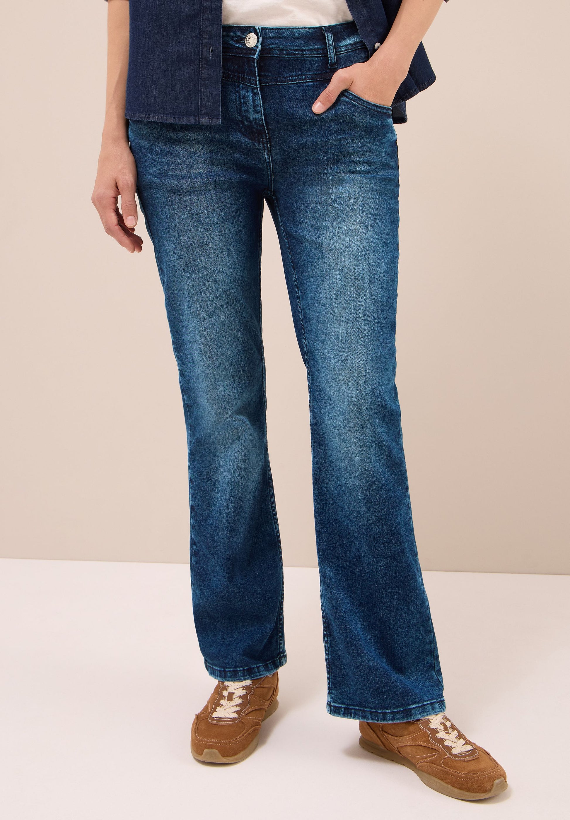 Cecil Damen Jeans blau