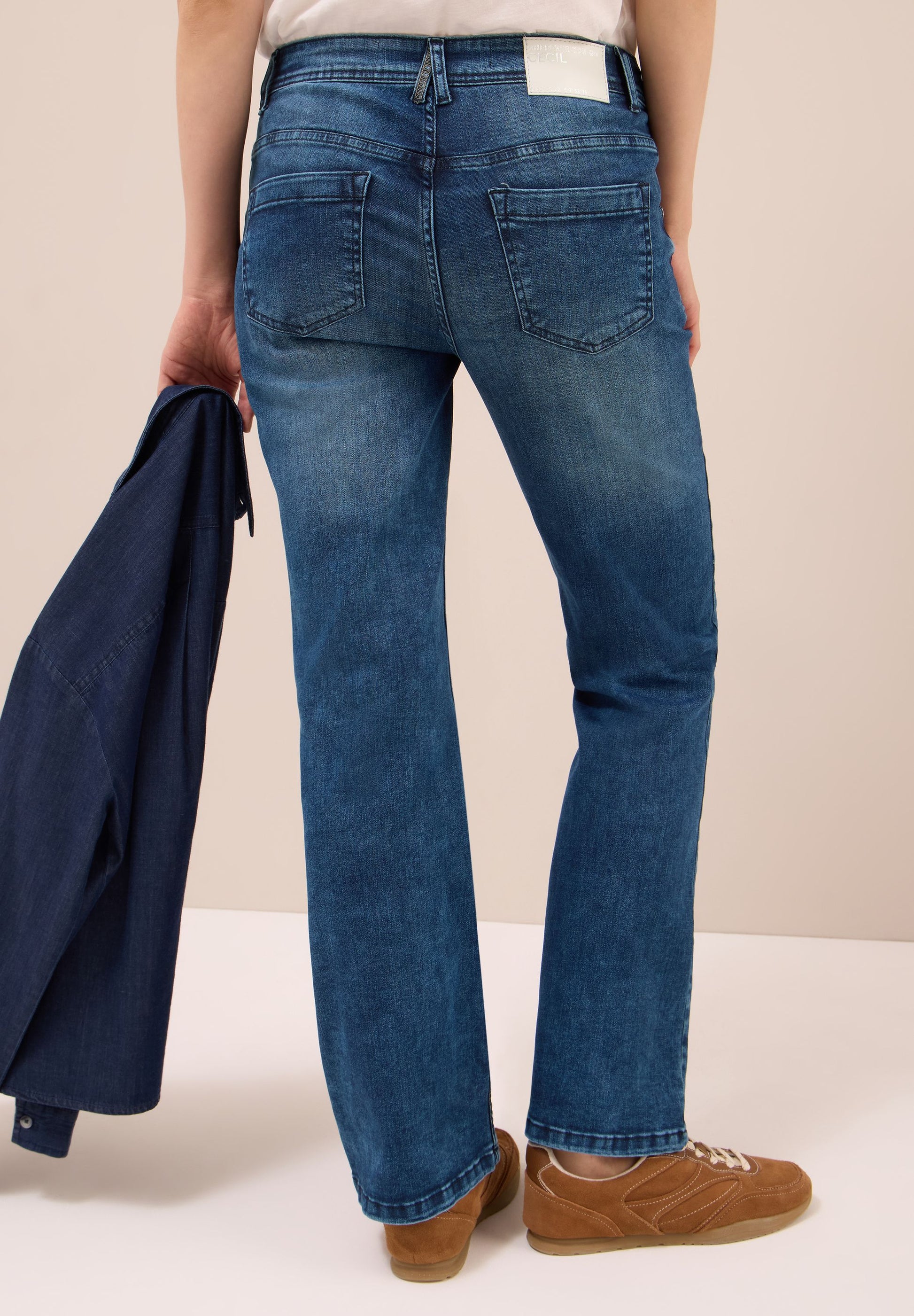 Cecil Damen Jeans blau