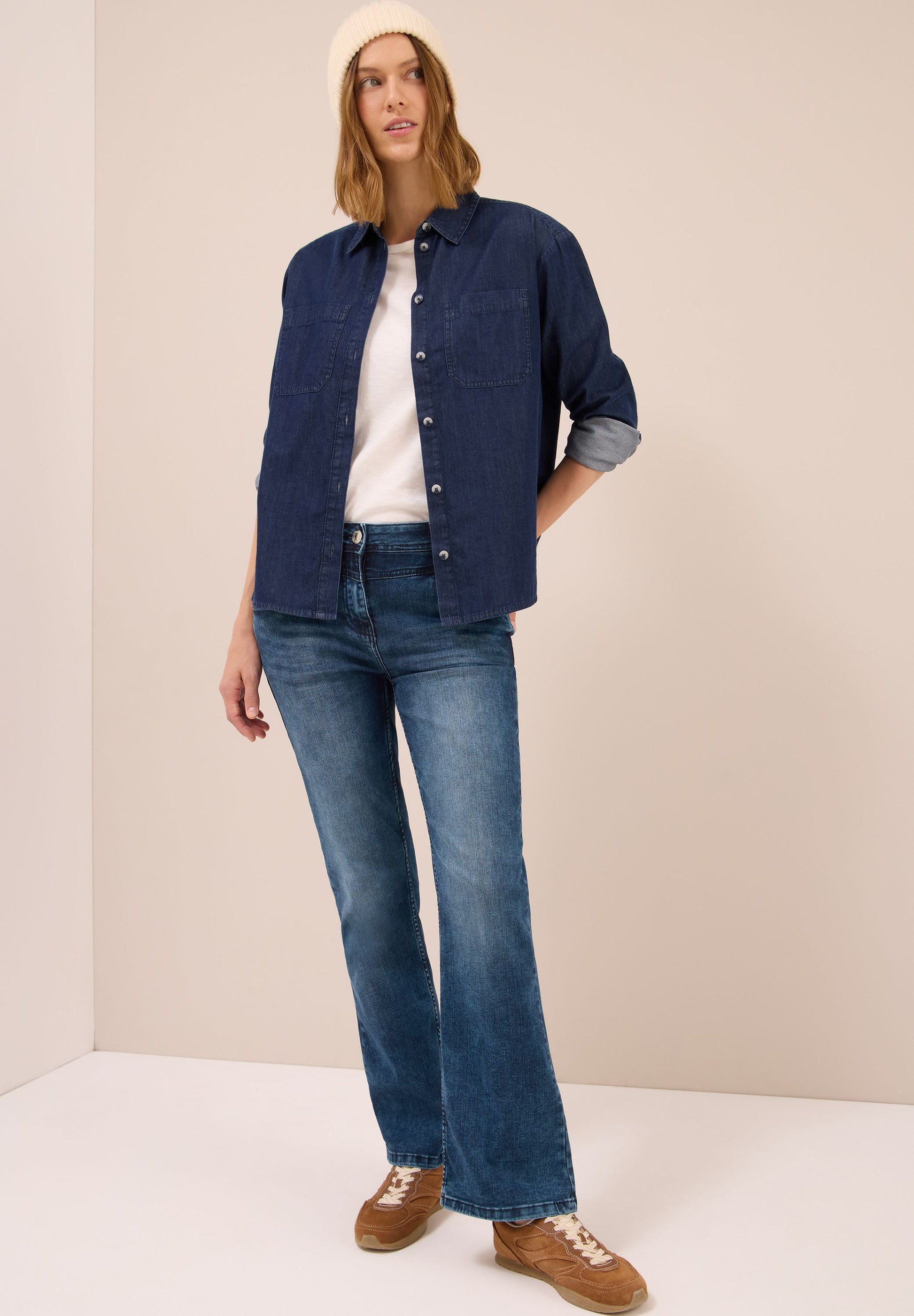 Cecil Damen Jeans blau