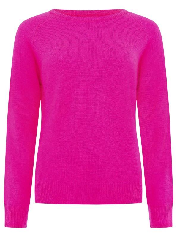 Zwillingsherz Damen 100% Cashmere Pullover "Blogger Style" pink