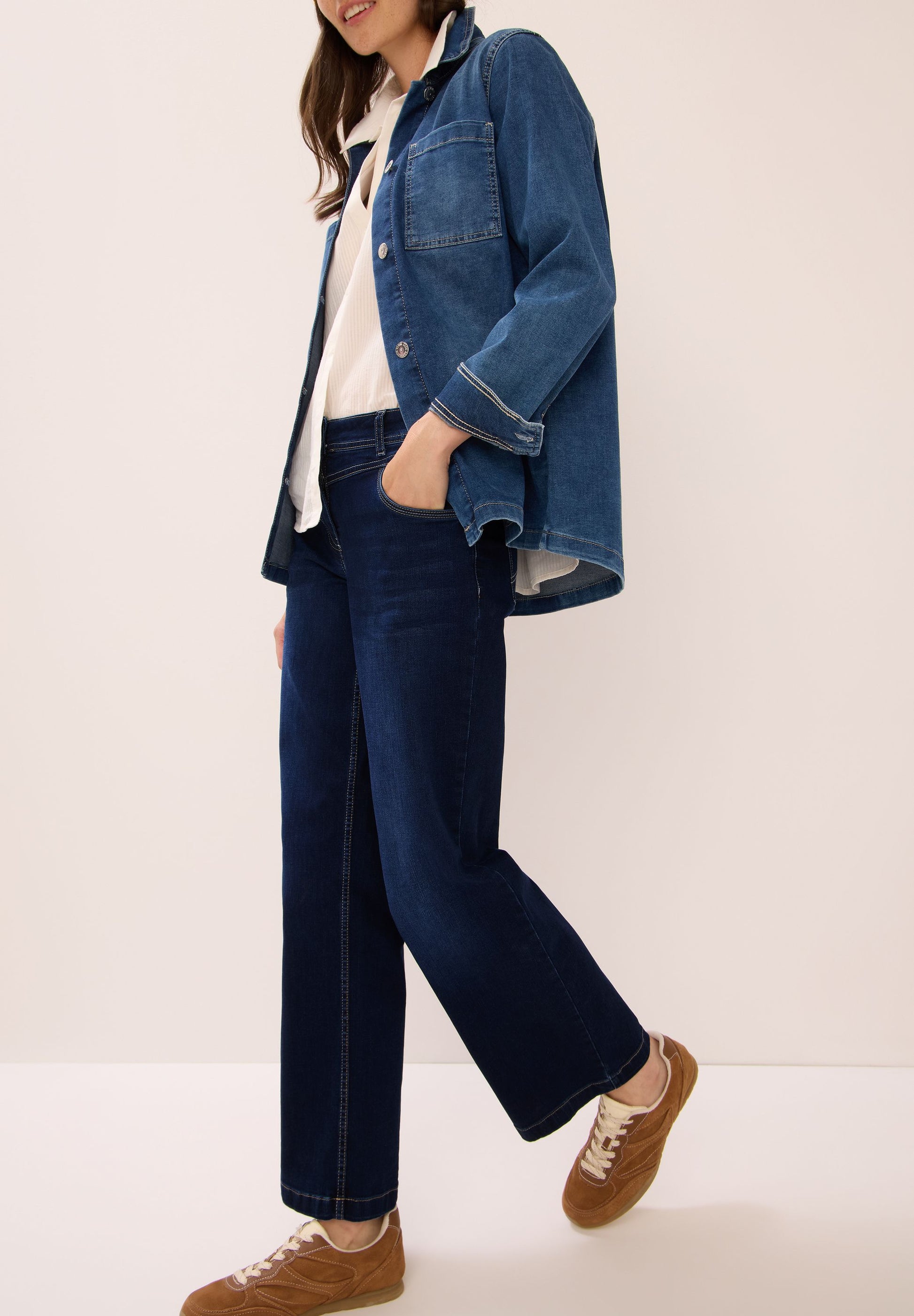 Cecil Damen Jeans blau