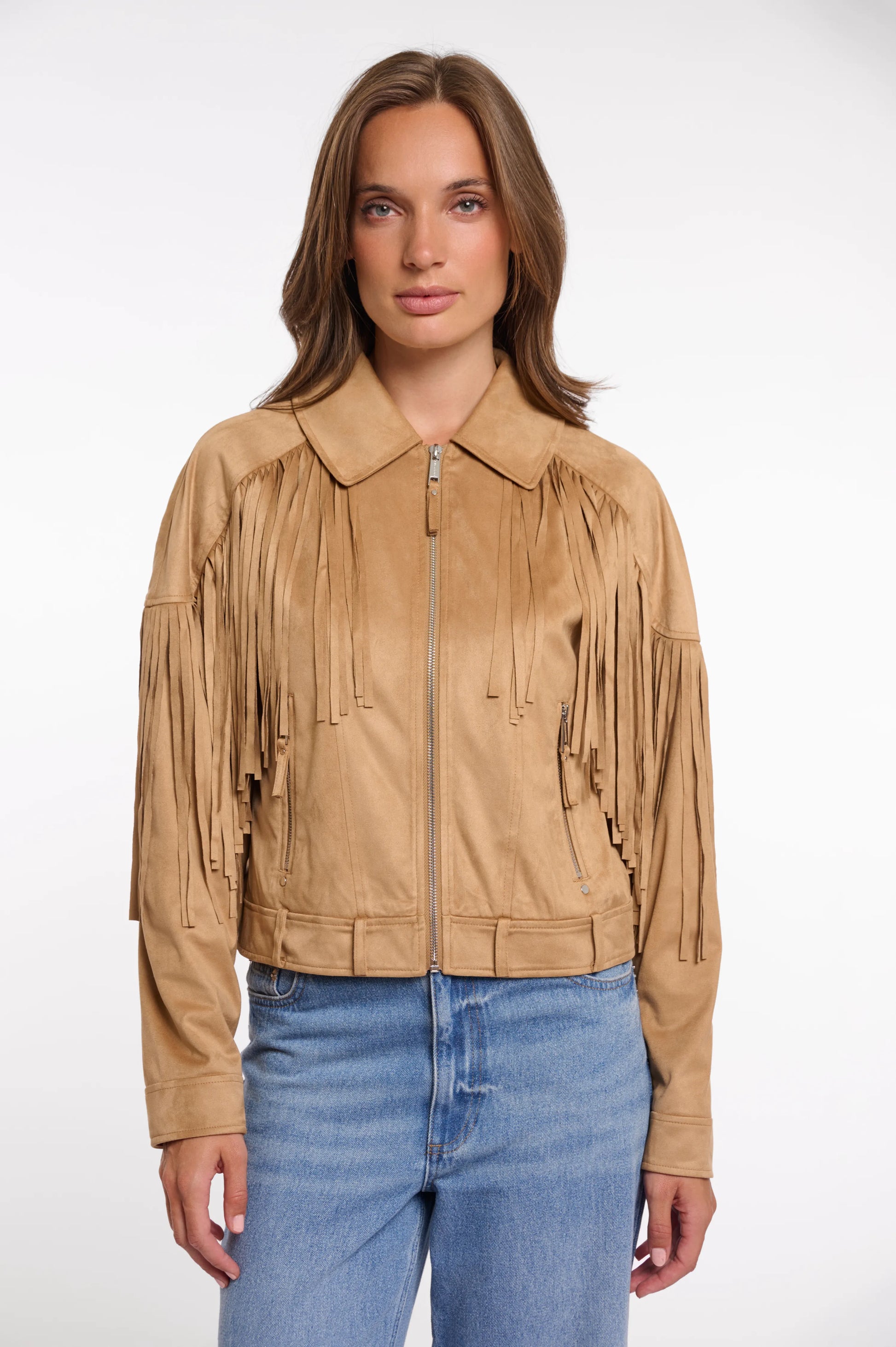 Rino & Pelle – Rino & Pelle Damen Fransenjacke Ravenna.7002621