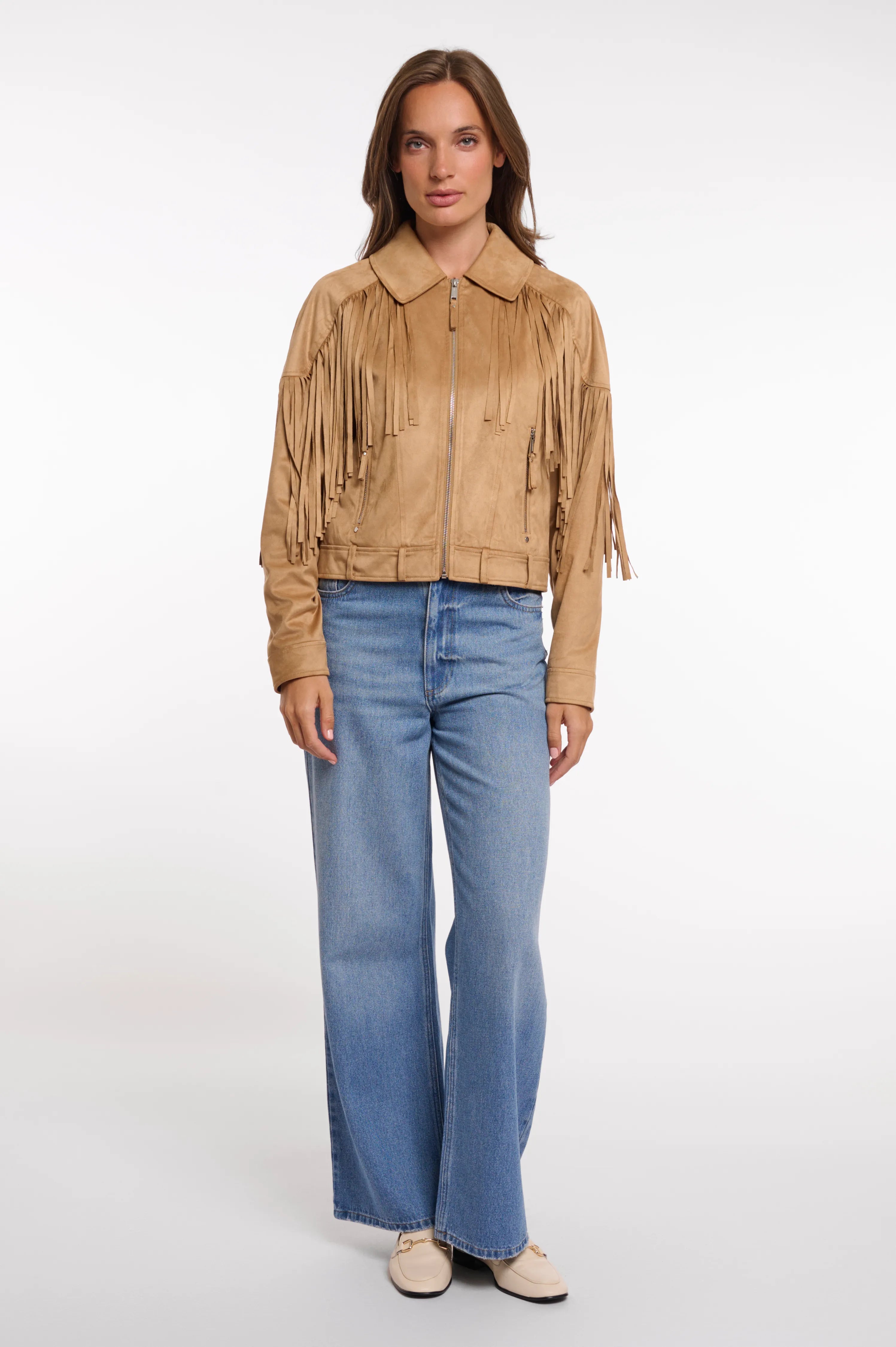 Rino & Pelle – Rino & Pelle Damen Fransenjacke Ravenna.7002621