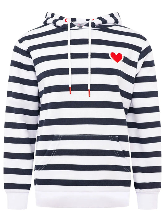 Kurt Kölln – Zwillingsherz Damen Hoodie Streifen Herz