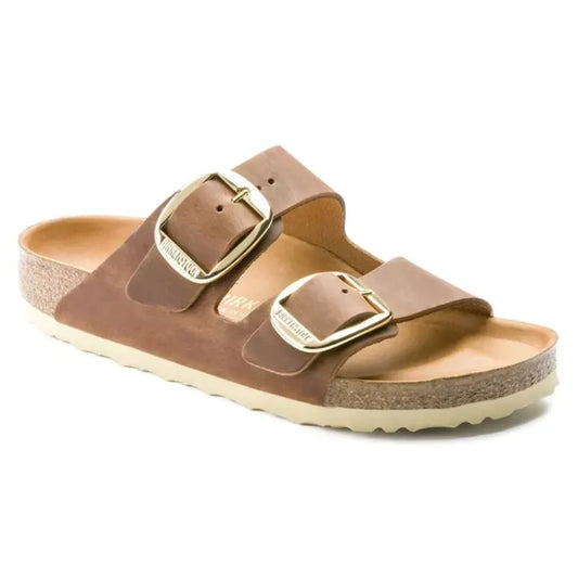 Birkenstock – Birkenstock Damen Arizona Big Buckle Natural Leather Oiled