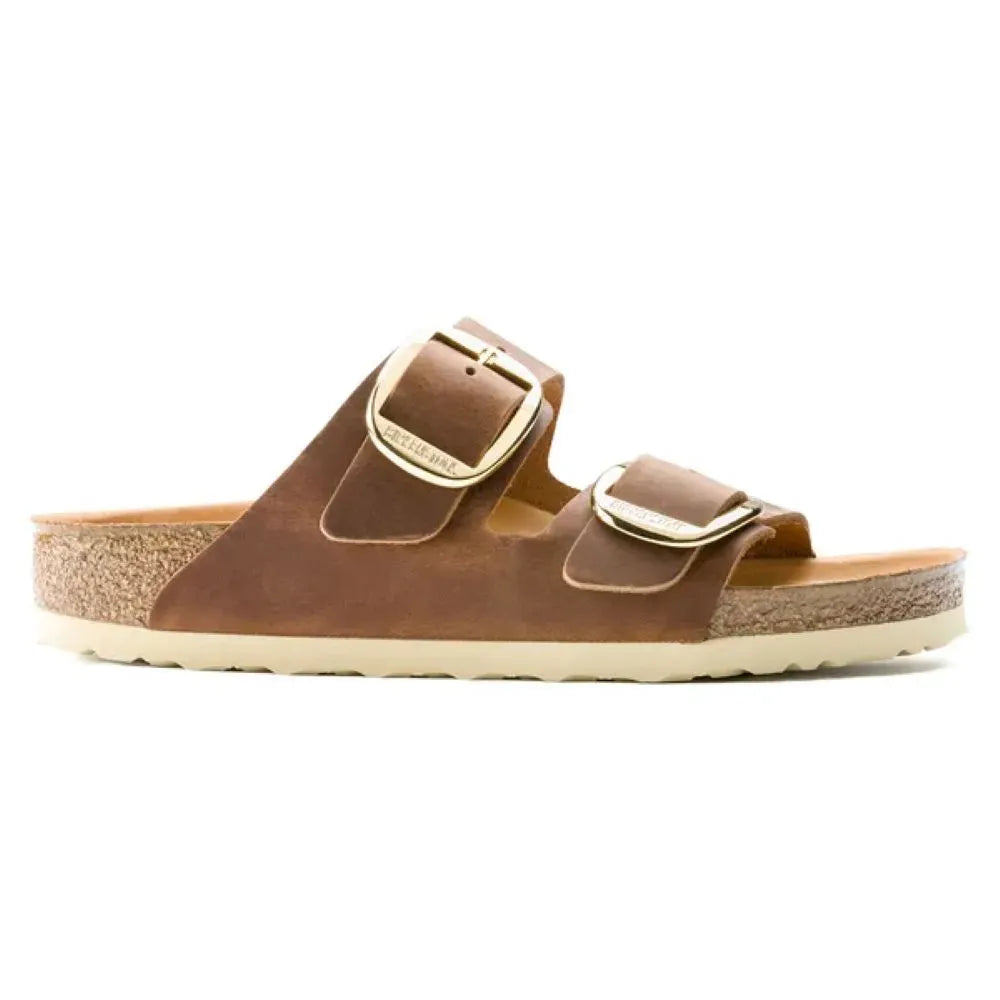 Birkenstock – Birkenstock Damen Arizona Big Buckle Natural Leather Oiled
