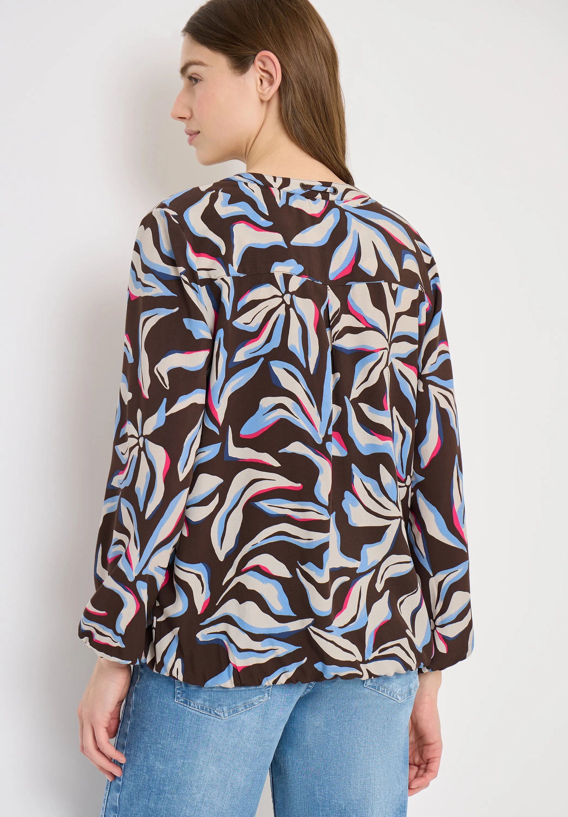 Cecil – Langarm Bluse mit floralem Print