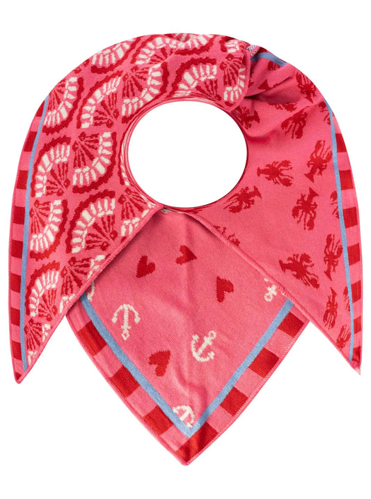 Zwillingsherz Damen Dreieckstuch "Anker Hummer"