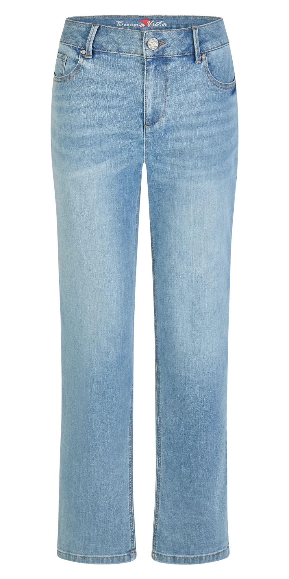 Buena Vista – Buena Vista Damen Jeans Stella-Zip straight stretch denim