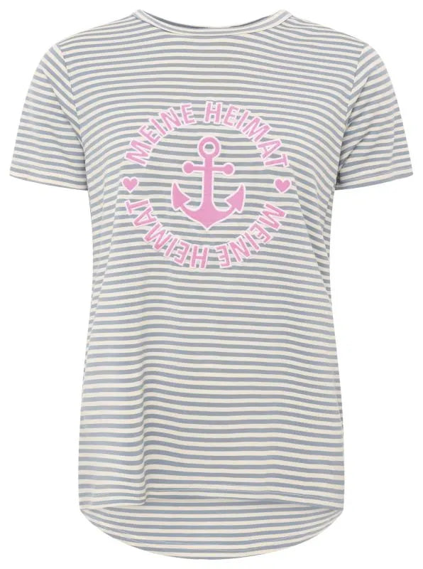 Kurt Kölln – Zwillingsherz Damen T-Shirt Streifen "Heimat Anker"