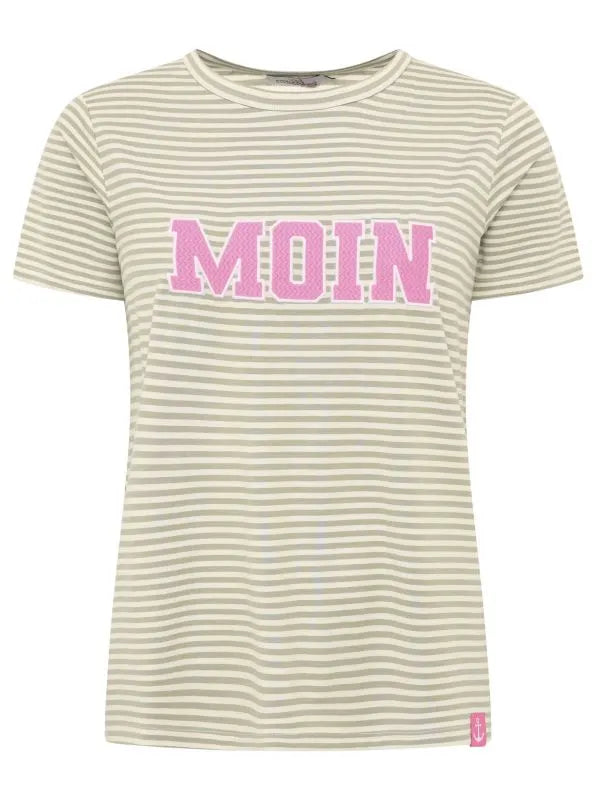 Kurt Kölln – Zwillingsherz Damen T-Shirt Streifen "Anker Moin"