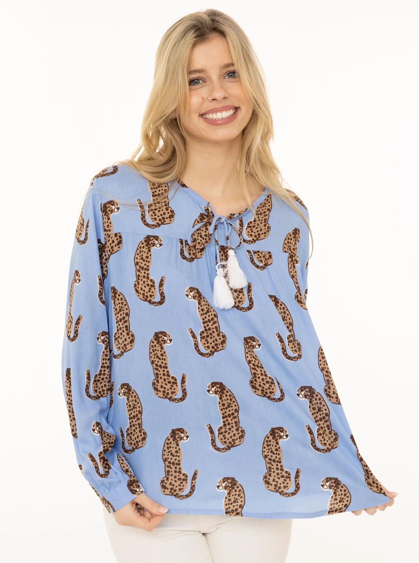 Kurt Kölln – Zwillingsherz Damen Bluse "Lovely Leopard"