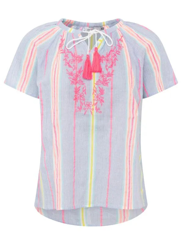 Kurt Kölln – Zwillingsherz Damen Bluse Kurzarm "Summer Stripes"