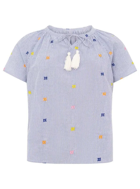 Kurt Kölln – Zwillingsherz Damen Bluse Kurzarm "Stripe&Stitch"