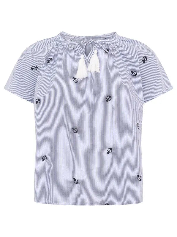 Kurt Kölln – Zwillingsherz Damen Bluse Kurzarm "Stripe&Stitch"