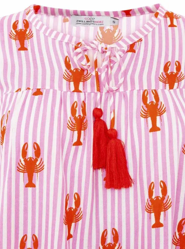 Kurt Kölln – Zwillingsherz Damen Bluse "Lobsters & Stripes"