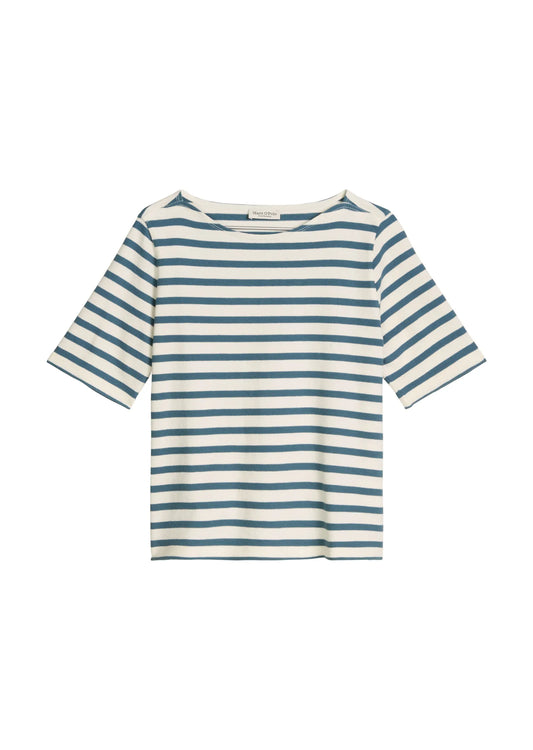 Marc O'Polo – Marc O'Polo Damen Streifen-T-Shirt straight