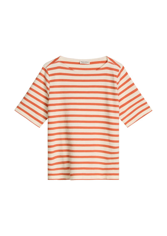 Marc O'Polo – Marc O'Polo Damen Streifen-T-Shirt straight