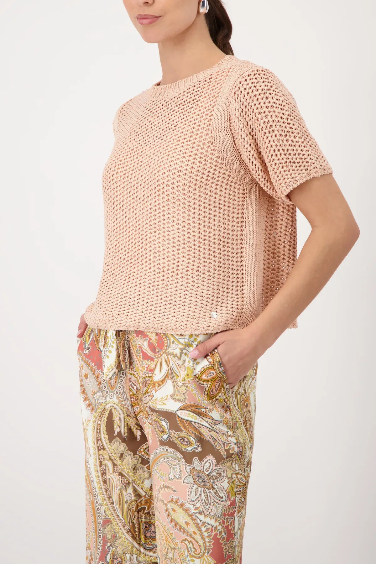 Monari – Monari Damen Kurzarmpullover