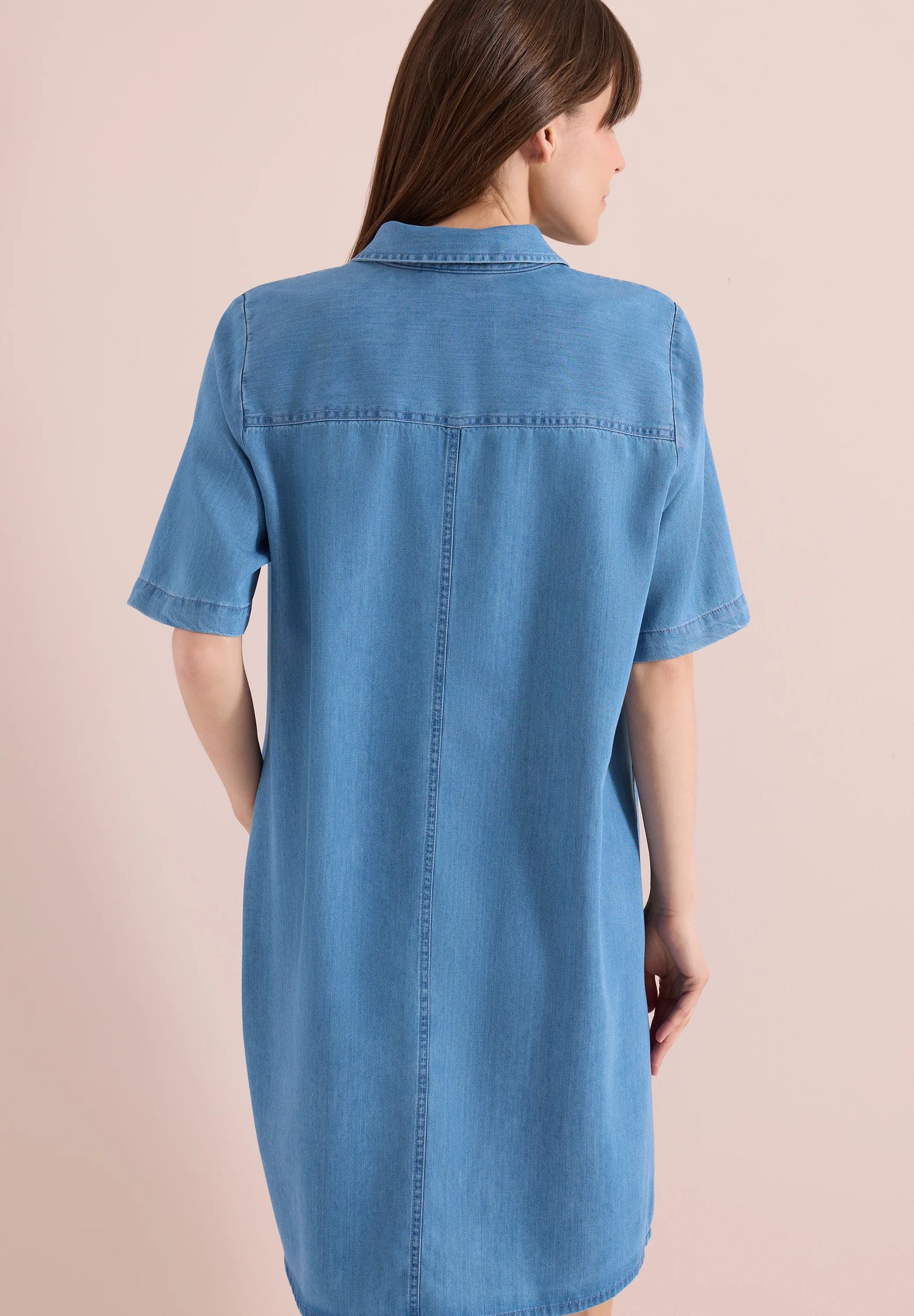 Cecil – Cecil knielanges Kleid im Denim-Look