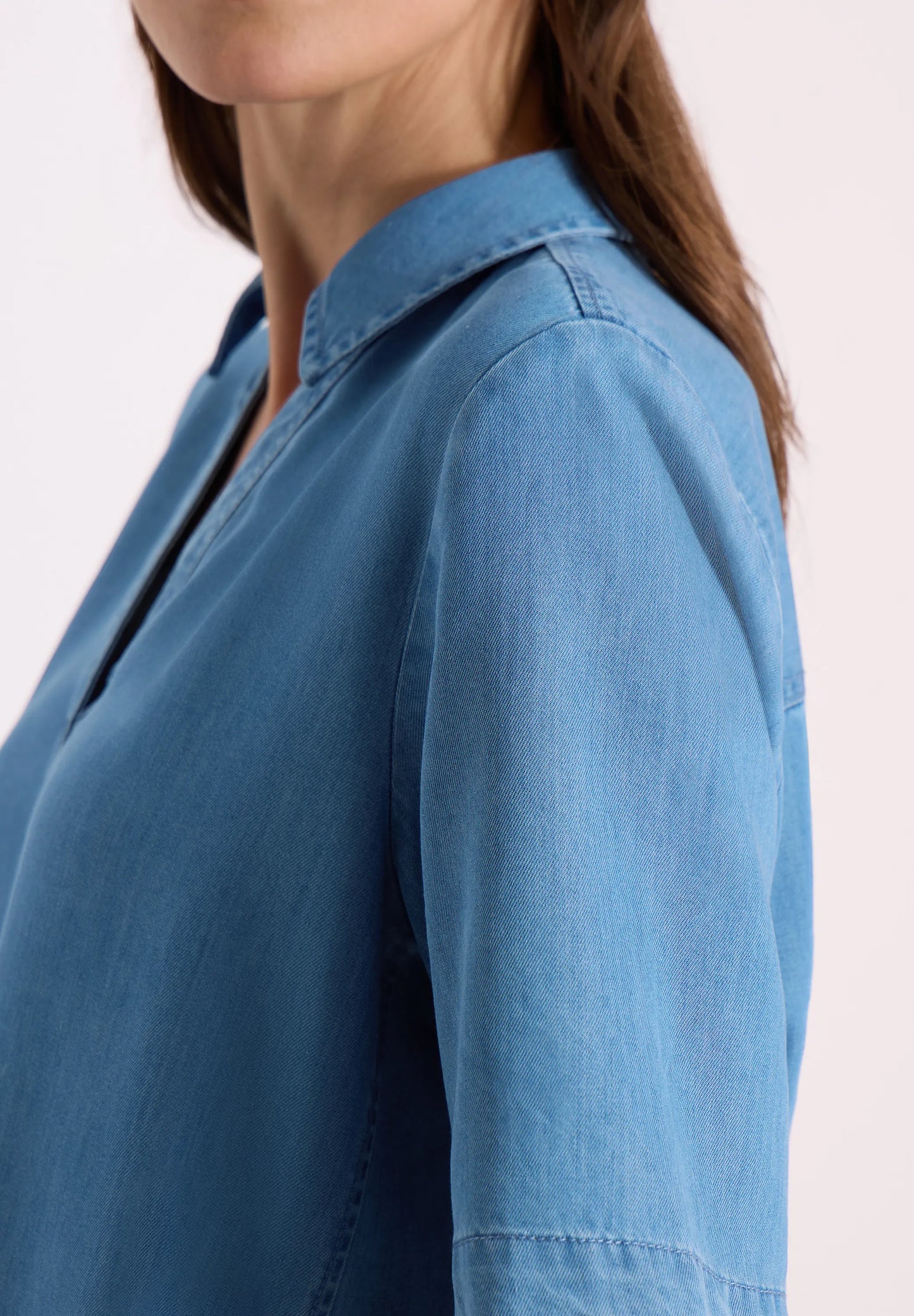 Cecil – Cecil knielanges Kleid im Denim-Look