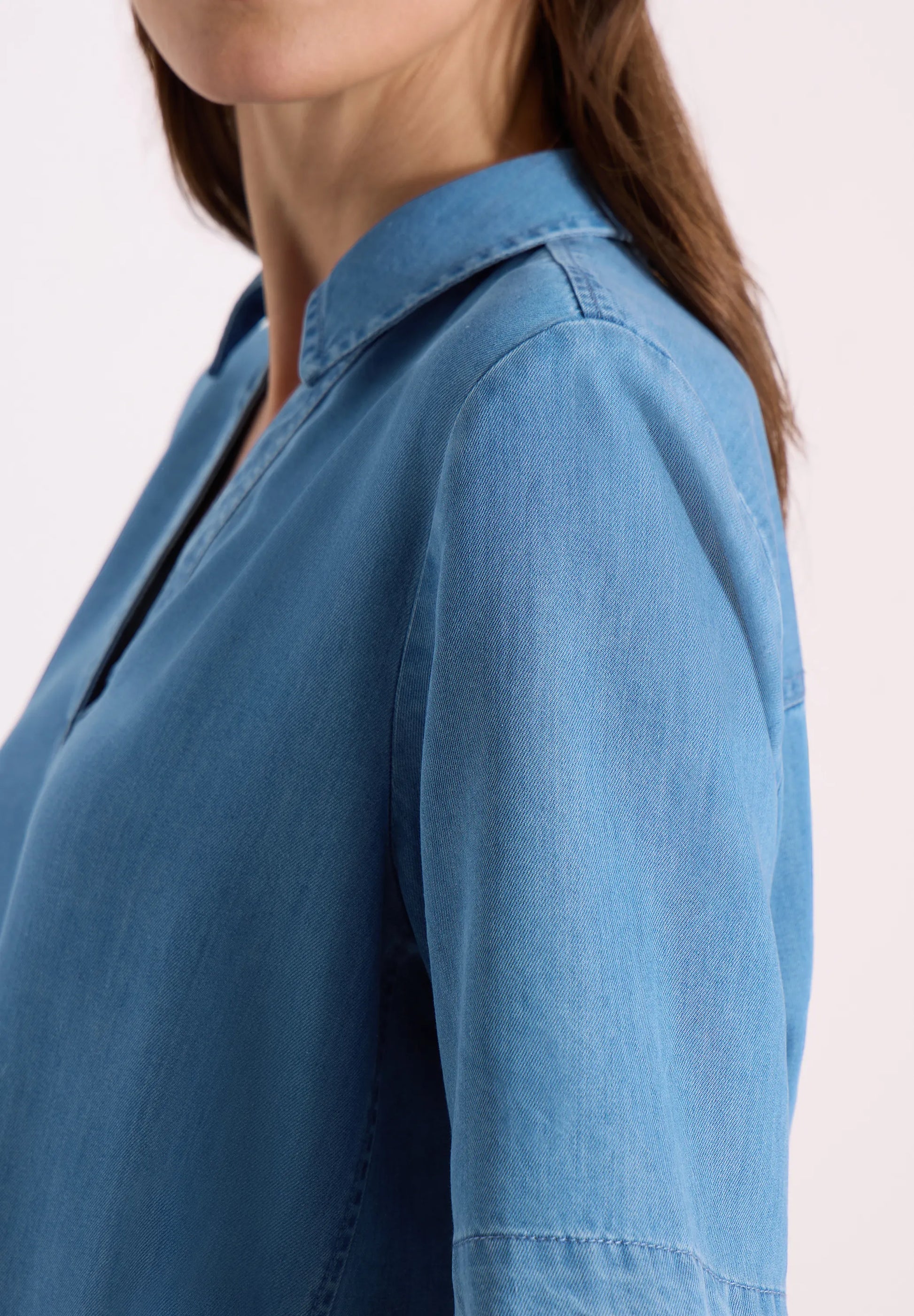 Cecil – Cecil knielanges Kleid im Denim-Look