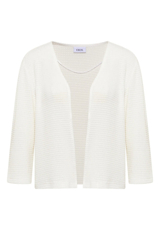 Cecil – Offene 3/4-Arm Jacke im Ajour-Look