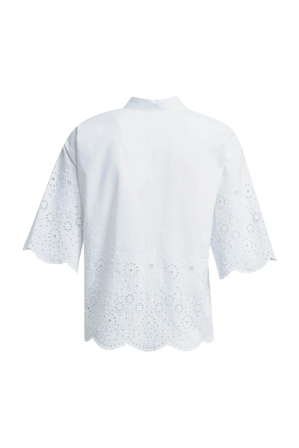Smith&Soul – Cropped Blouse Broderie Hemline