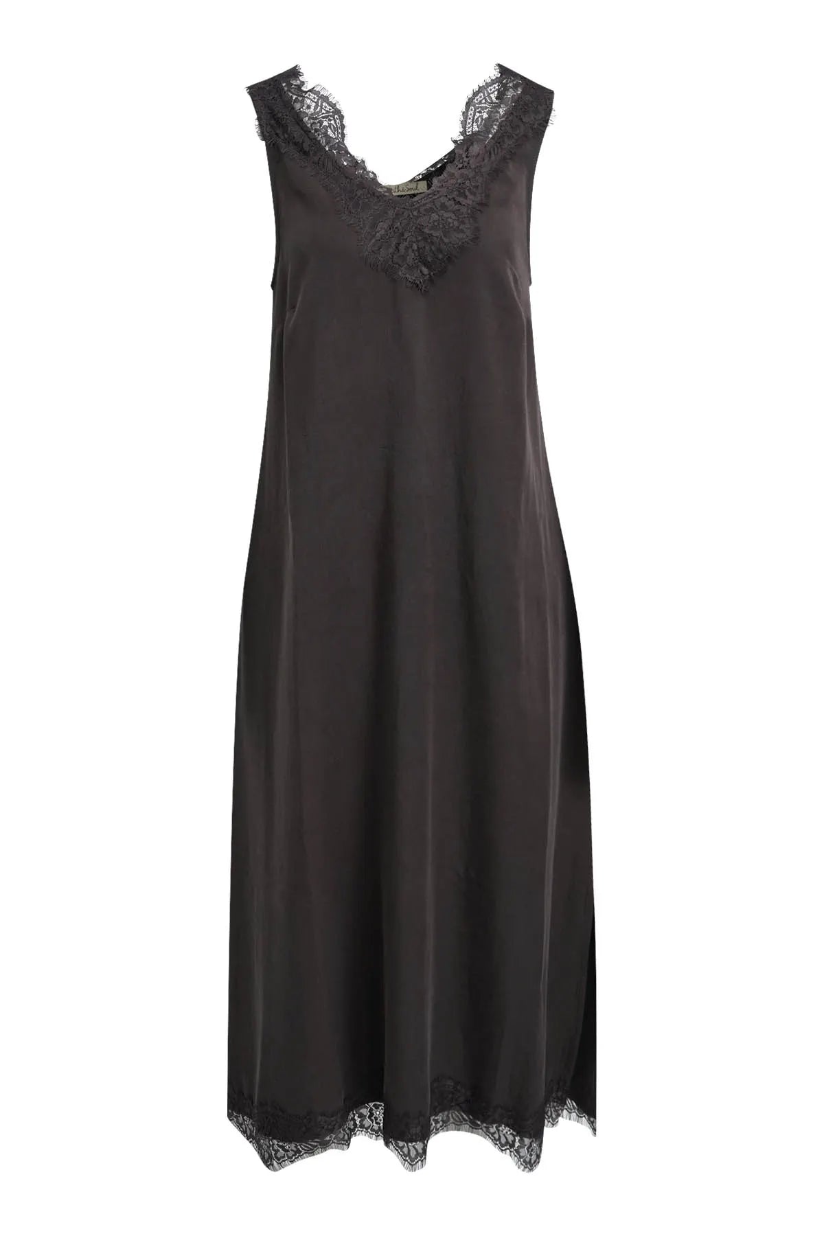 V-neck Dress with Lace