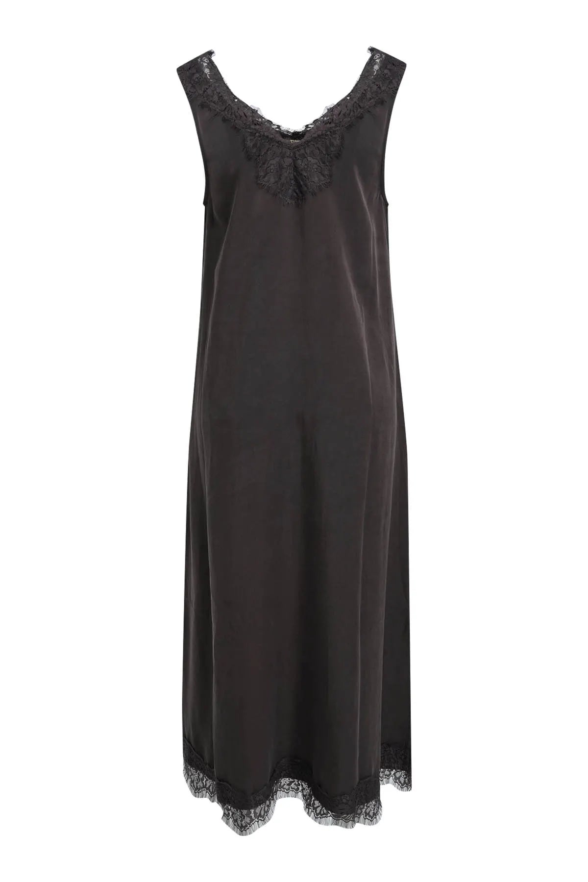 V-neck Dress with Lace