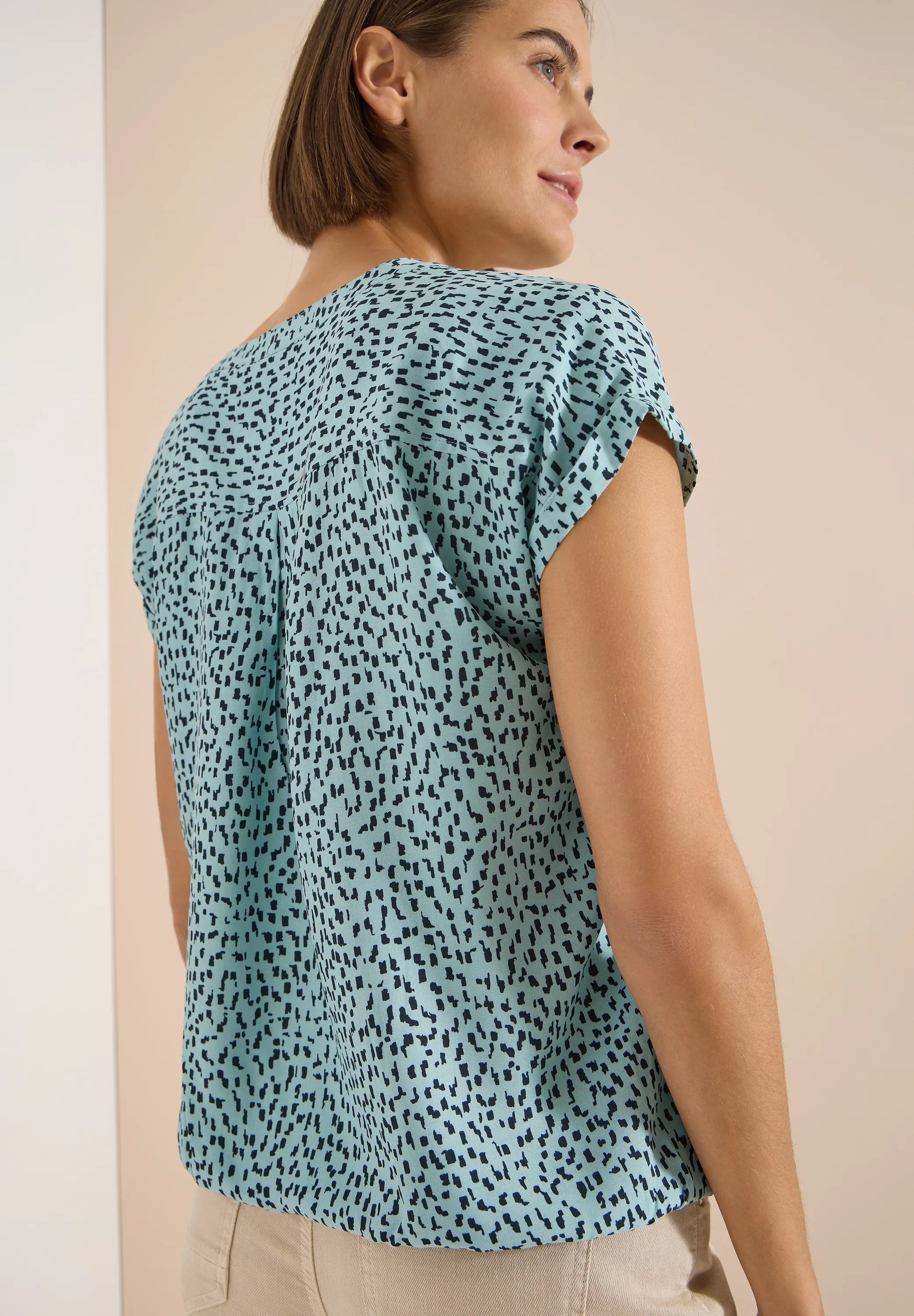 Cecil – Dropped Shoulder Bluse mit Print