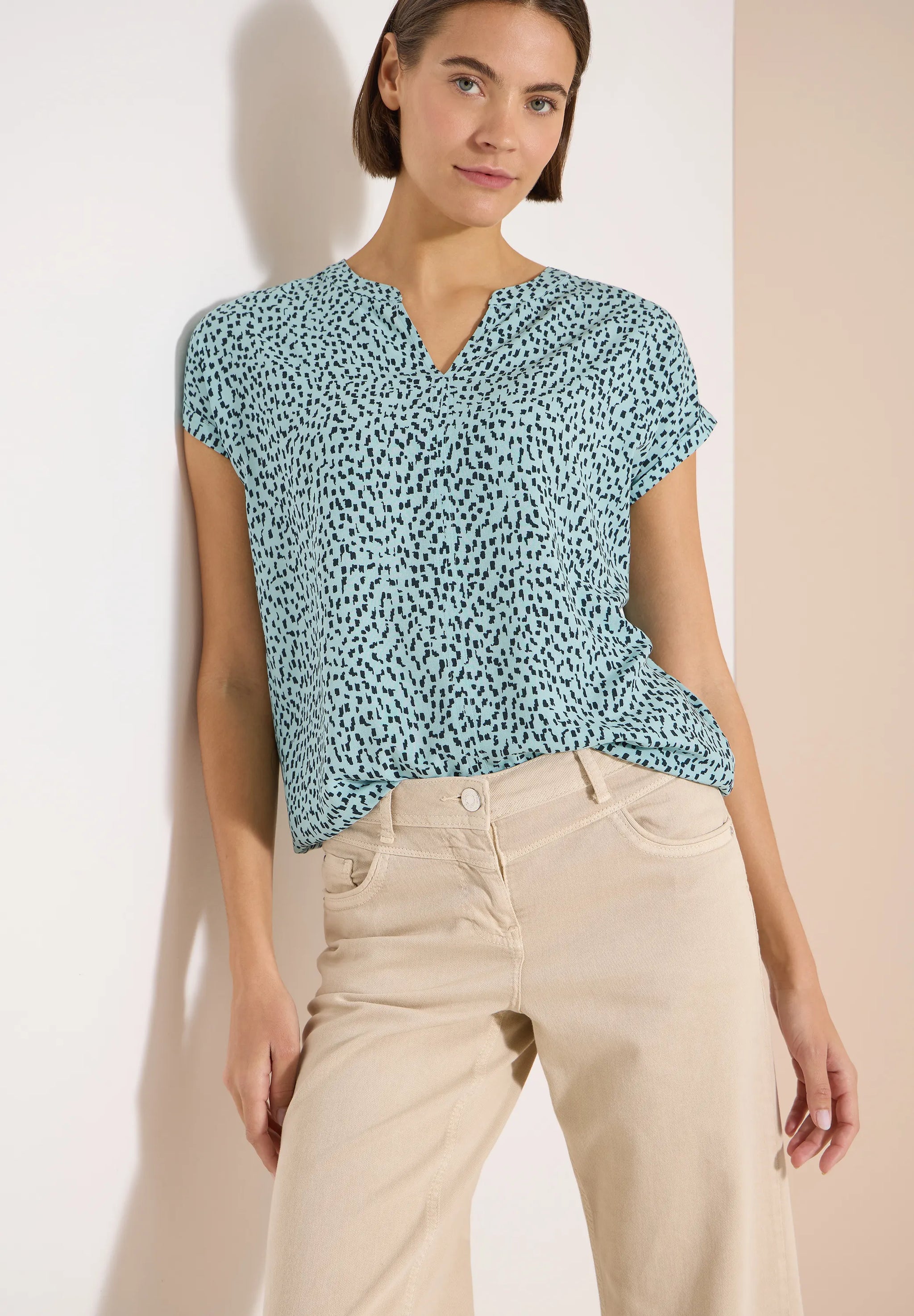Cecil – Dropped Shoulder Bluse mit Print