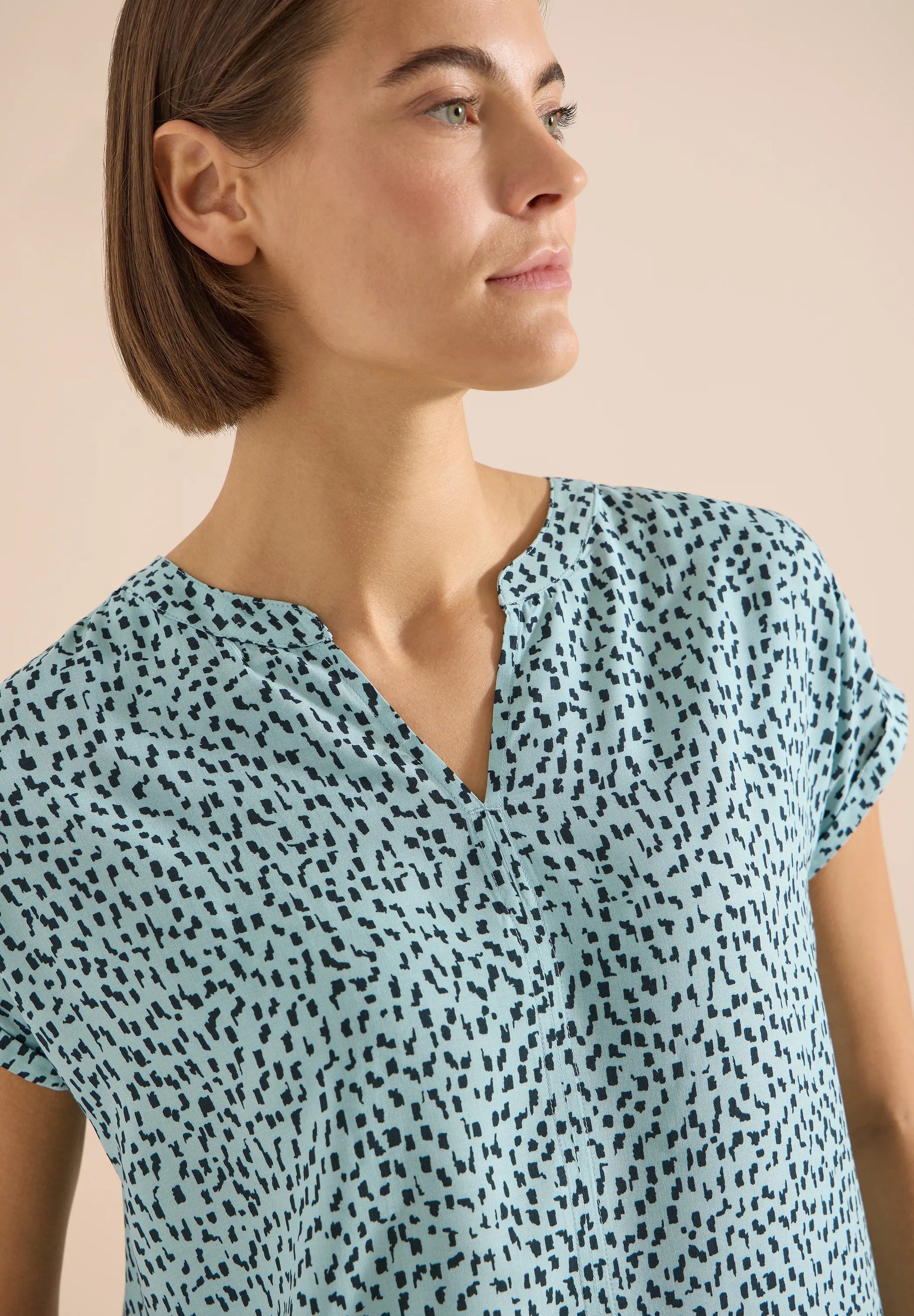 Cecil – Dropped Shoulder Bluse mit Print