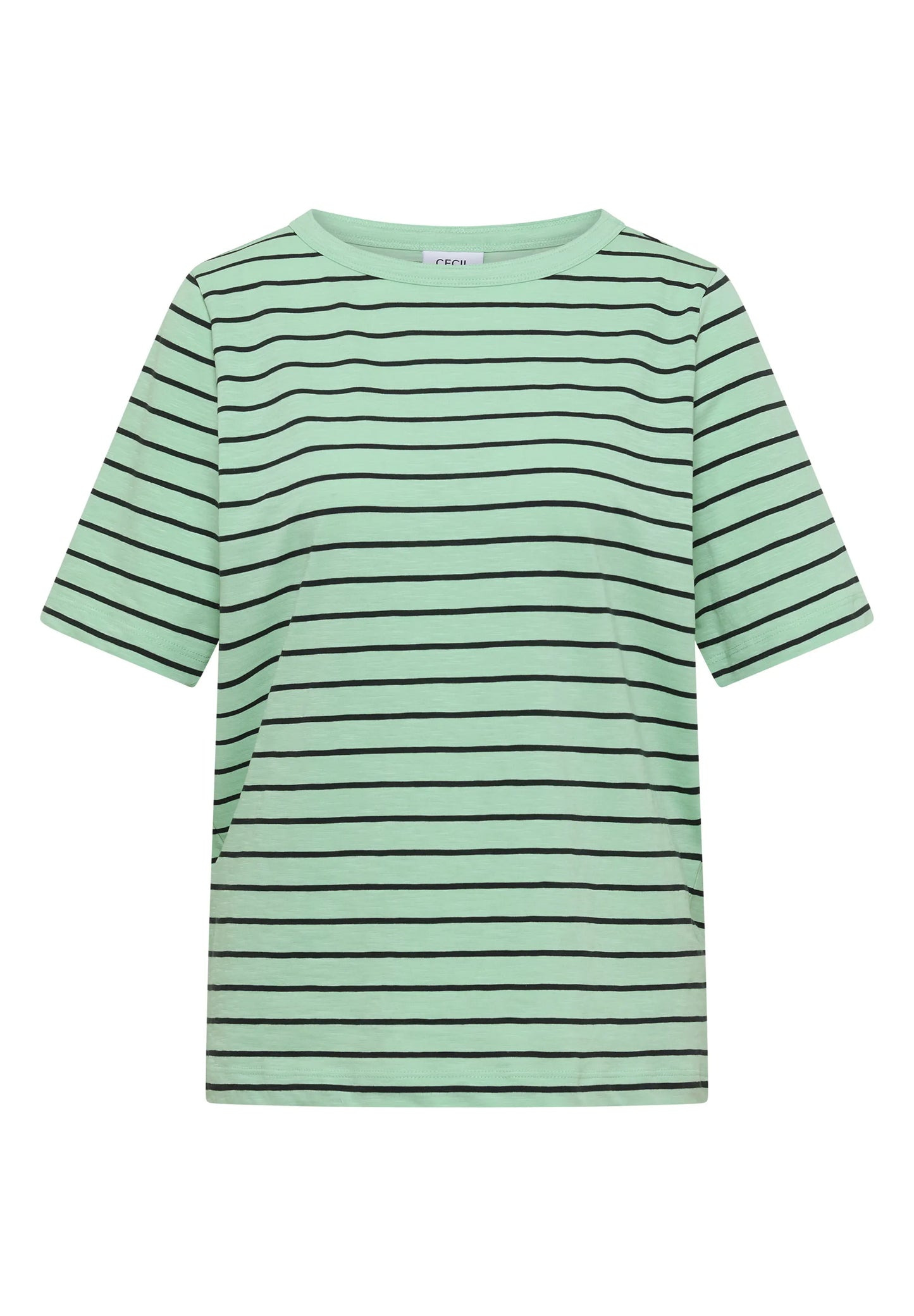 Cecil – T-Shirt mit Boatneck und Streifen