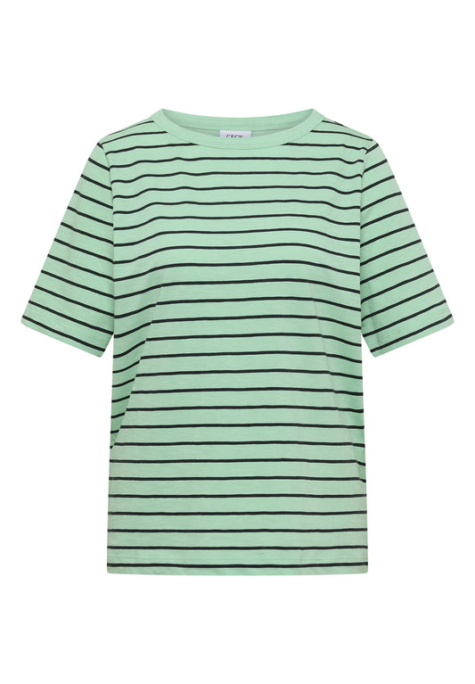 Cecil – T-Shirt mit Boatneck und Streifen