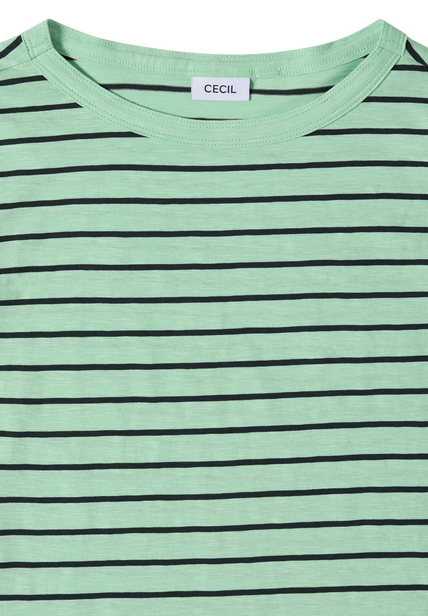 Cecil – T-Shirt mit Boatneck und Streifen