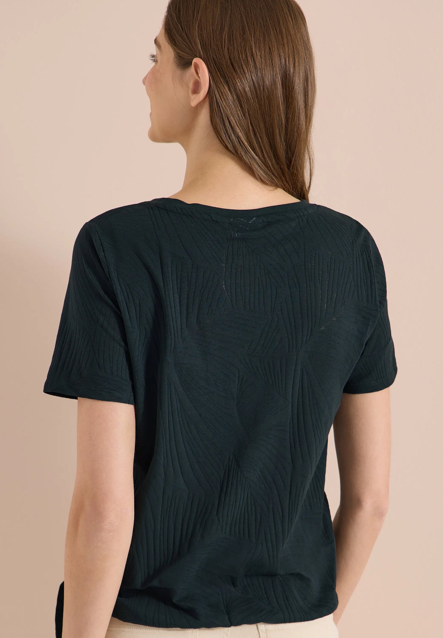 Cecil – Shirt im Ausbrenner-Look mit Wording