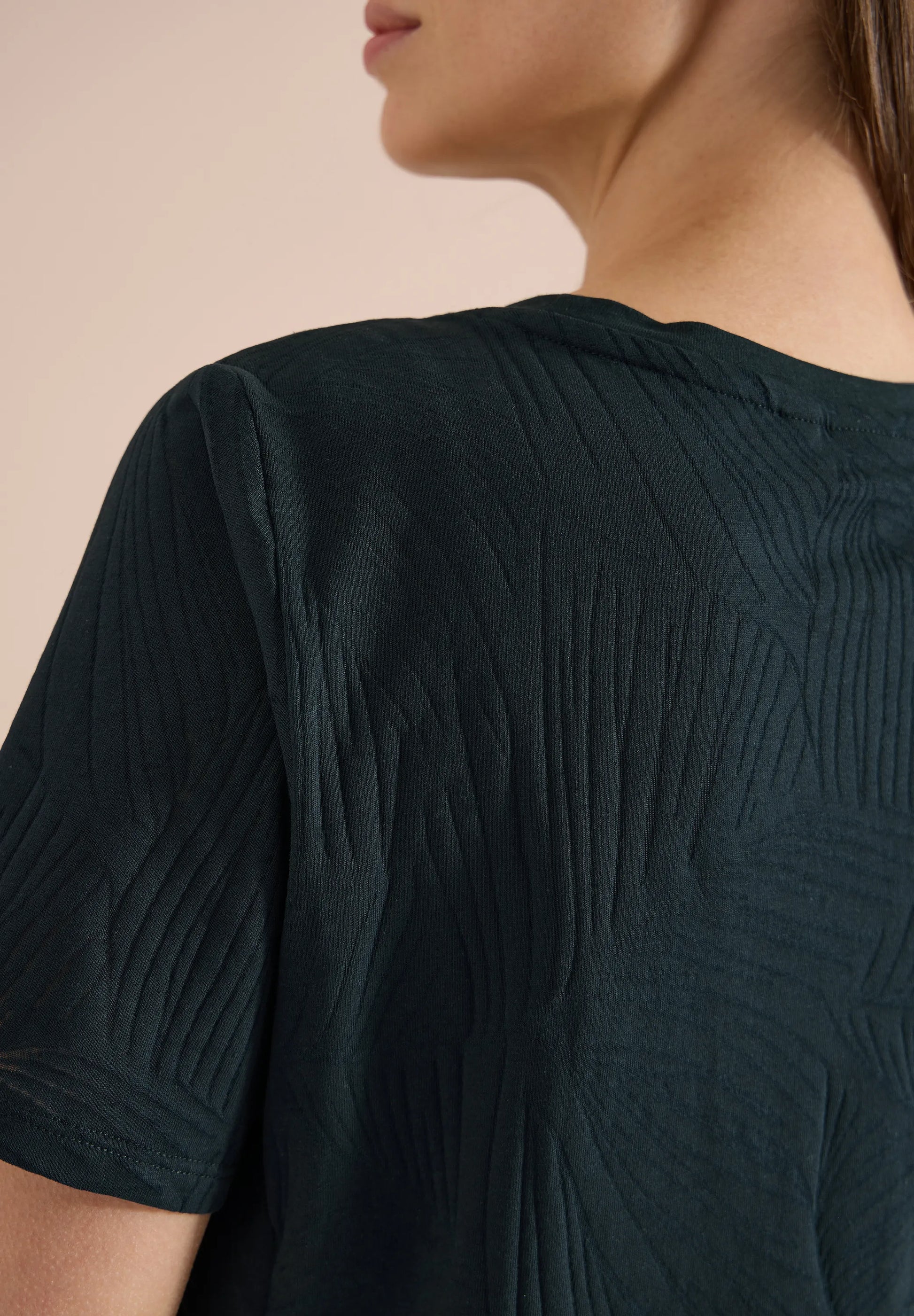 Cecil – Shirt im Ausbrenner-Look mit Wording