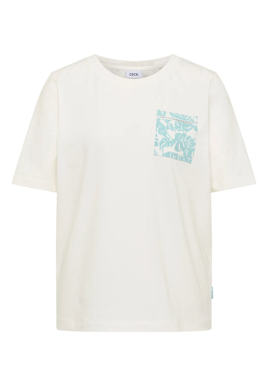 Cecil – T-Shirt mit Rundhals und Brusttasche