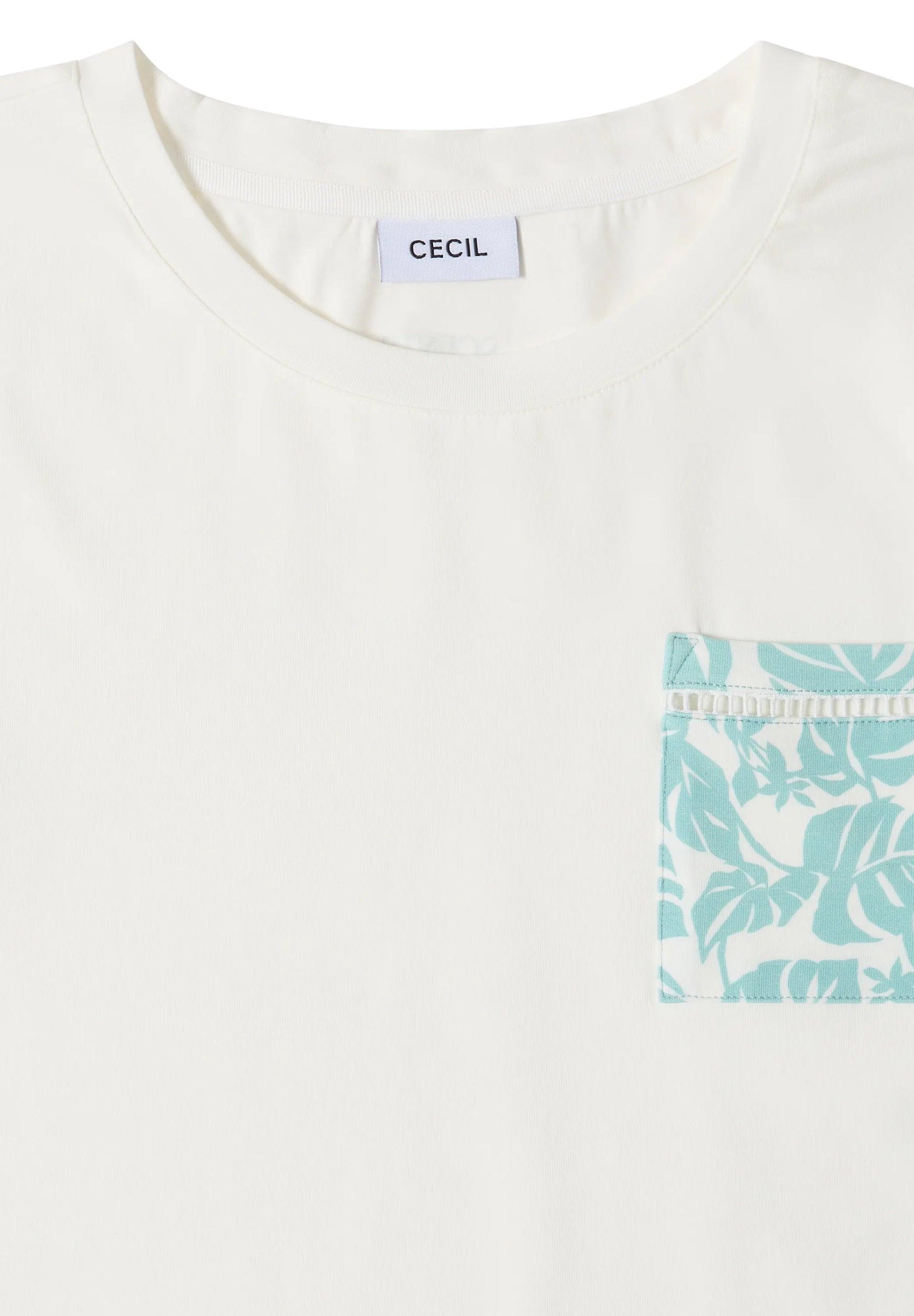Cecil – T-Shirt mit Rundhals und Brusttasche