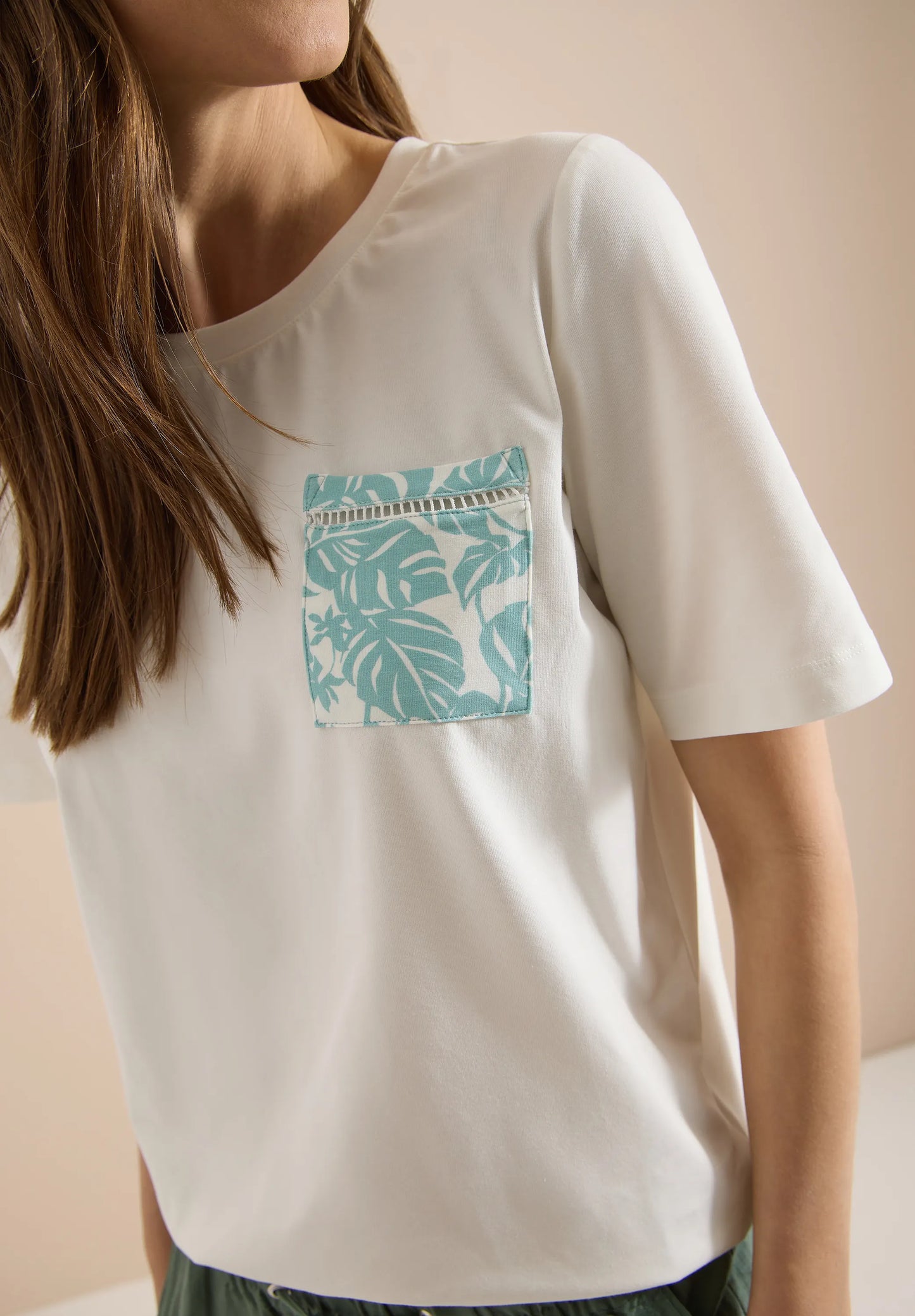 Cecil – T-Shirt mit Rundhals und Brusttasche