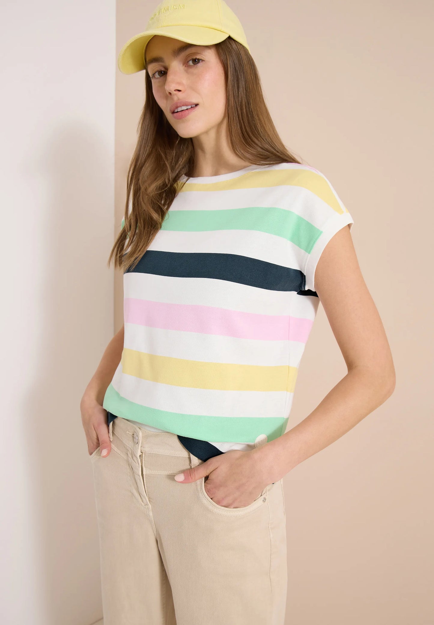 Cecil – T-Shirt mit Multicolor Streifen