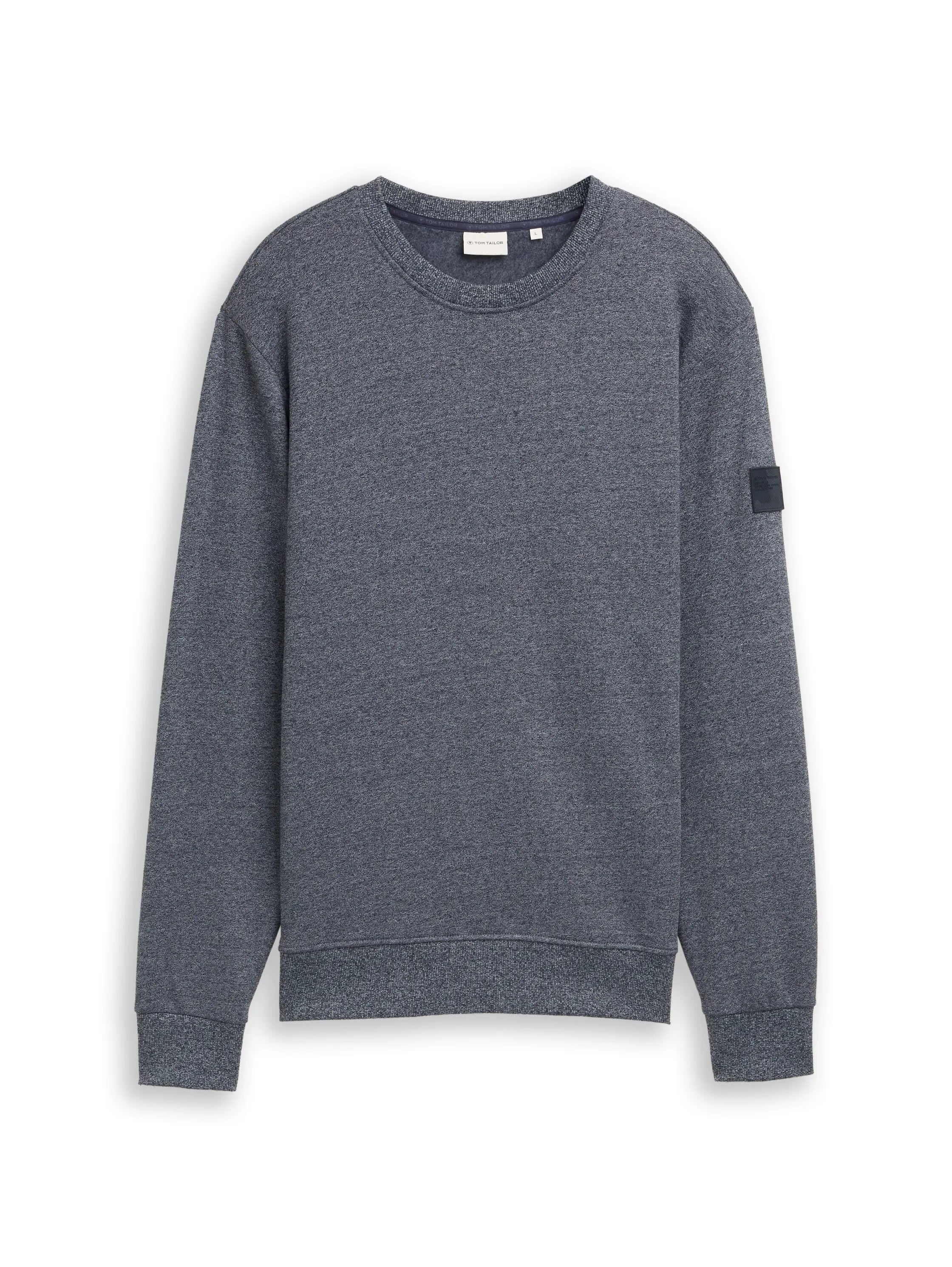 Tom Tailor – Sweatshirt in Melange-Optik