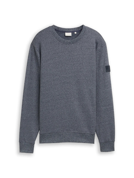 Tom Tailor – Sweatshirt in Melange-Optik