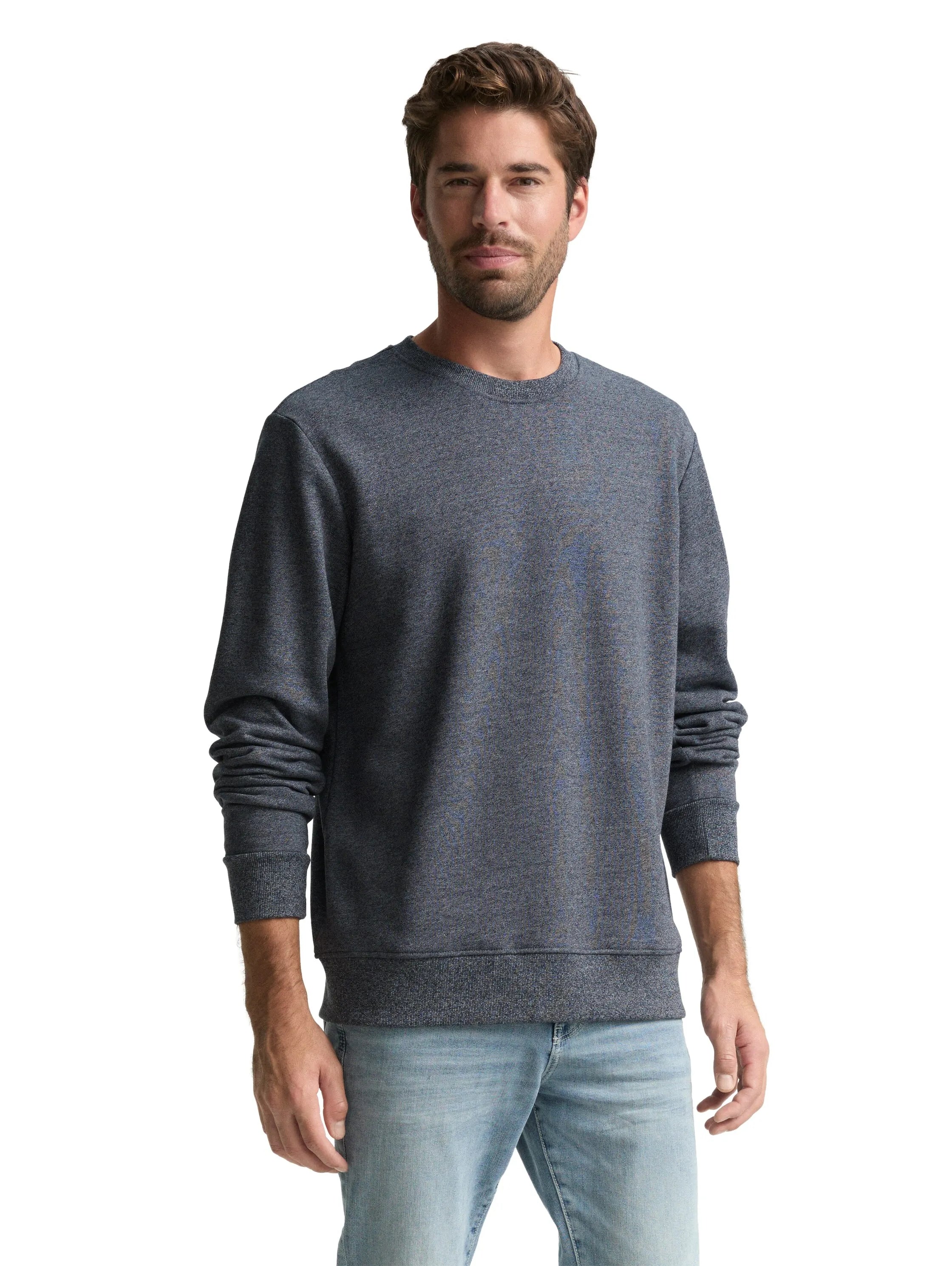 Tom Tailor – Sweatshirt in Melange-Optik