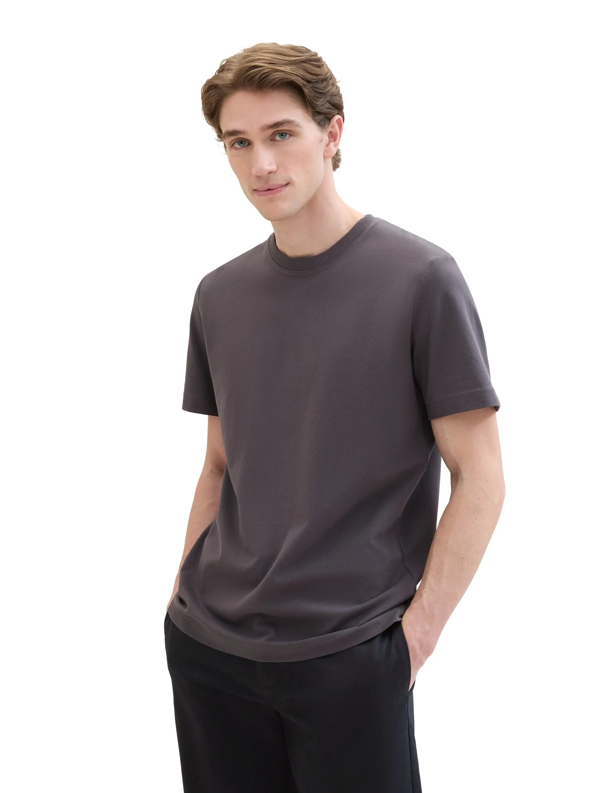 Tom Tailor – Piqué T-Shirt mit Stretch