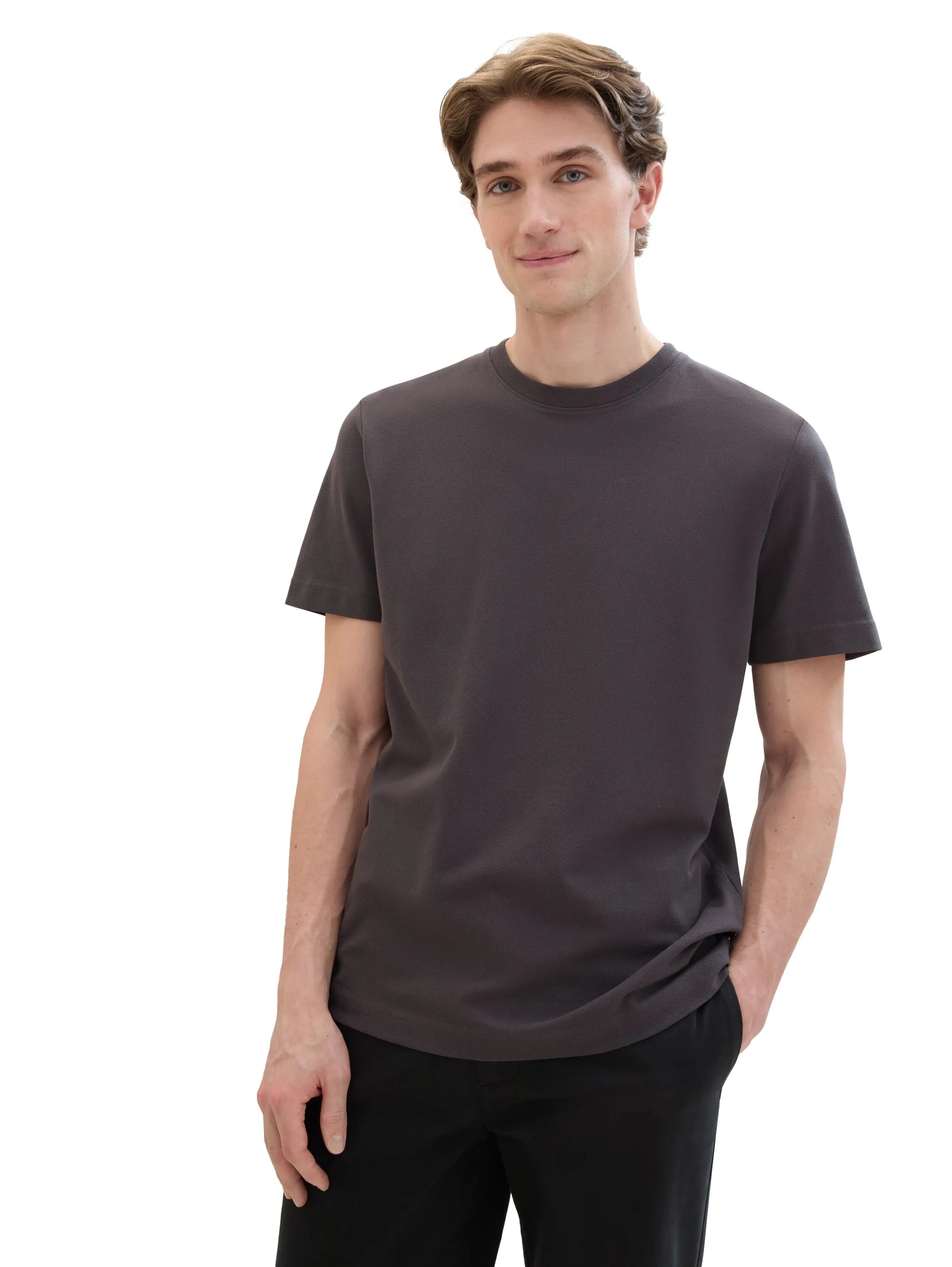 Tom Tailor – Piqué T-Shirt mit Stretch