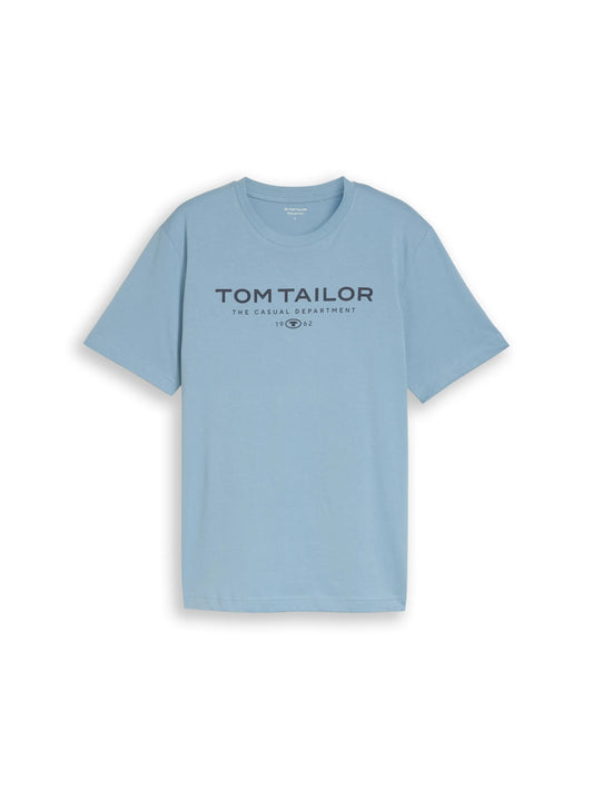 Tom Tailor – T-Shirt aus Baumwolle mit Logo-Print
